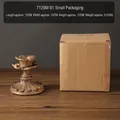 Vintage bronze resin flower candle holder small size model 7125M-01 with packaging - Small Size Candlestick