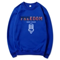 Navy blue unisex Turning Point hoodie in size M featuring vintage Freedom 1993 print - Blue