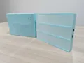DIY A4 LED cinema letter light box in light blue and white finish with battery slot - 119 Color Letter Cards / Sky Blue
