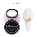 Misscheering 8ml white 3D solid nail carving gel with shell texture sculpting effects - 8ml / White