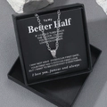 Polished stainless steel blue soccer pendant necklace in a black gift box with message card - O-Chain Soccer (With Gift Box) / Blue