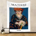 Detail of bohemian tapestry featuring Henri Matisse art print for wall decoration - Gt517-9