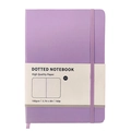 Cuaderno punteado A5 morado lavanda con papel de 100 g/m² y cierre elástico - Lila (Puntos)