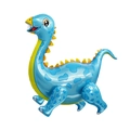 Ballon gonflable dinosaure bleu et jaune à long cou pour fêtes d'enfants - Stégosaure Bleu 3D (HY#18CKT)