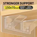 Strong transparent 150x70mm self-adhesive shelf support bracket for cabinet panels - 7*15cm Double Row Shelf Support
