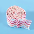Close-up of cotton bake even strip with pink and blue chevron pattern on blue background - 1-Pack OPP Bag / Multicolor Wave