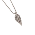 Silver punk bird skull pendant necklace in stainless steel with box chain for men - Bird Head Style (5#)