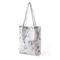 Bolso tote de hombro de pana colorido grande, variante de bolso casual diario práctico. - Grande (32*11*40 cm) / Mármol