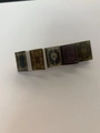 Retro hair clip with five miniature antique book charms in dark tones and gold patterns - 24# Western Style Book Clip