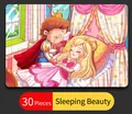 30-piece children's wooden puzzle featuring a Sleeping Beauty fairytale illustration - Sleeping Beauty