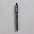 Business rollerball pen in forest green finish with silver arrow clip detailing - Matcha Green with Silver Trim
