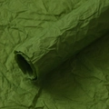 Deep forest green crepe wrapping paper roll with premium textured finish for DIY gift bouquets - Xuenai Paper Fresh Green 5 Sheets