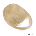 Fashionable synthetic 613 light blonde clip-in air bangs with sideburns for women - 613 Light Blonde