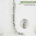 180cm silver Christmas garland with glittery stars, bells and pumpkin ornaments - Silver Bell String