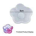 5-petal flower resin silicone mold for DIY storage dish, 9cm diameter size - Flower Dish