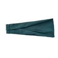 Elastic deep teal yoga headband for women and men featuring a crisscross knotted design - Dark Green