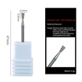 Diamond nail drill bit PG-25 saucer shape blue ring for Russian manicure cuticle removal - Small UFO PG-25