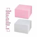 Hydraterende lipscrub geschenkdozen in mat wit en roze voor lippenverzorgingsverpakking - Witte Doos Standaard / Wit