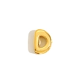 Damen Halskette mit hohlem Buchstaben-D-Anhänger aus 18K vergoldetem Edelstahl - Buchstabe D / Gold