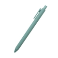 Morandi grey-green matte retractable ballpoint pen with minimalist plastic barrel design - Pale Cyan
