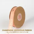 Champagne gold foil ribbon 2.5cm wide with Love Is Eternal text for flower bouquets - 2.5cm Wide x 30 Yards Long / Champagne