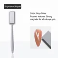 Professional silver grey single-head magnetic tool for cat eye nail art effects - Single-headed Magnet