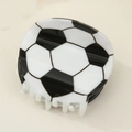 Creative soccer ball pattern shark hair claw clip in classic black and white finish - Football
