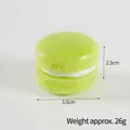 Light green faux macaron cake model with white cream filling for bakery decoration - PVC / Macaron Cyan