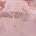 Gold Rice Bead Large Heart