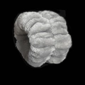 Soft grey plush sponge headband with twisted design for a high top head look - Plush Wristbands 2Pcs / Gray