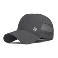 Berretto da baseball grigio scuro con rete traspirante e ricamo cervo Good Luck - Regolabile / grigio scuro