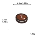 Écusson brodé biscuit 4,5x3,7cm pour décoration de sacs avec motif visage mignon - GZ-4515 Gâteau de Coeur