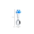 304 stainless steel cat paw spoon with blue silicone handle, 10.3cm portable design - 304 Blue Silicone Cat Claw Small Spoon