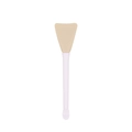 Dual-head silicone face mask brush with beige spatula and white round tip tool - Khaki