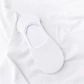 Calcetines invisibles blancos de corte bajo en algodón suave con borde elástico - Calcetines barco de malla para mujer / Blanco