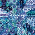 Gypsy style 6x6 inch paper pad with 12 floral designs and 160gsm heavyweight cardstock - R2507 24 Sheets