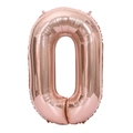 32-inch rose gold number 0 foil balloon for birthday party decorations and events - Number 0 / Rose Gold