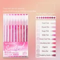 Sweet Pink series 9-color drawing pen set with fine tips and vibrant ink swatches - Sweet Pink 9-Color Set