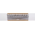 Set di 4 elastici per capelli intrecciati grigio chiaro su espositore in cartone - Grigio Blu