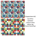 Set carta regalo di Natale con Babbo Natale e pupazzo di neve, 50x70cm carta 128g - Carta da Regalo Natalizia Set da 4 Fogli / 50*70CM