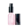 Pink glass spray bottle with black pump and cap for essential oils and perfumes - 5ml Lotion Bottle