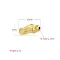Baroque irregular gold spacer bead 15mm with 2mm hole for DIY jewelry making - VZ448 Gold