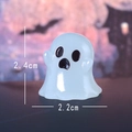 Mini statuetta fantasma luminosa di Halloween in resina per auto, altezza 2,4 cm - Fantasma Urlando Luminoso