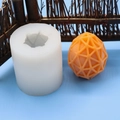 Silikonform für Ostereier mit geometrischem Dreiecksgitter für DIY-Duftkerzen - Geometrische dreieckige Gitter-Eiform