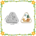 Christmas hollow triangle silicone mold with Santa Claus and reindeer relief patterns - Santa Claus Lid for Triangle Candle Holder