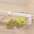 Cassetto trasparente sospeso per frigorifero per uva misura 33,5 x 23 x 10,3 cm - Grande