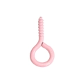 Ganci a occhiello in metallo verniciato rosa per gioielli fai da te e portachiavi - 8mm / Rosa