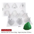 Stampo in silicone a 6 cavità per torte mousse e candele zongzi con texture realistiche - Stampo Zongzi a 6 Cavità DG-33