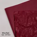 Wine red pearlescent wrapping paper for flowers and gifts, size 50x70cm texture display - Authentic [wine Red] 50*70cm/18 Sheets; Better Wholesale Price For Whole Cases.