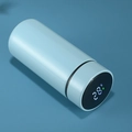 Sky blue smart 316 stainless steel vacuum flask with LED temperature display lid - 320ml / Sky Blue